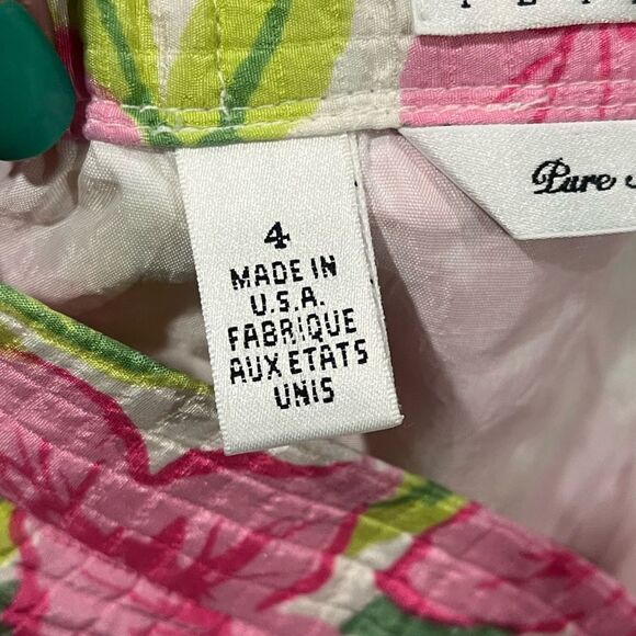 Talbots Womens Pure Silk Pencil Skirt Floral High Waist Lined Multicolor Size 4 - Picture 3 of 5